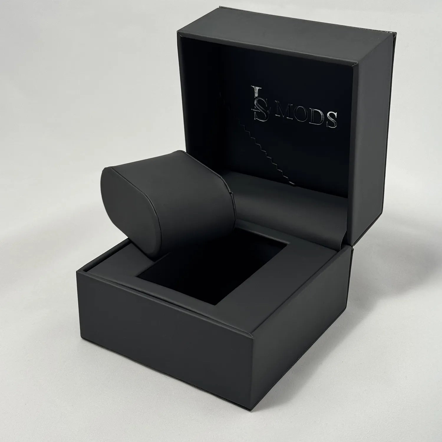 Boîte de Montre en Cuir Noir