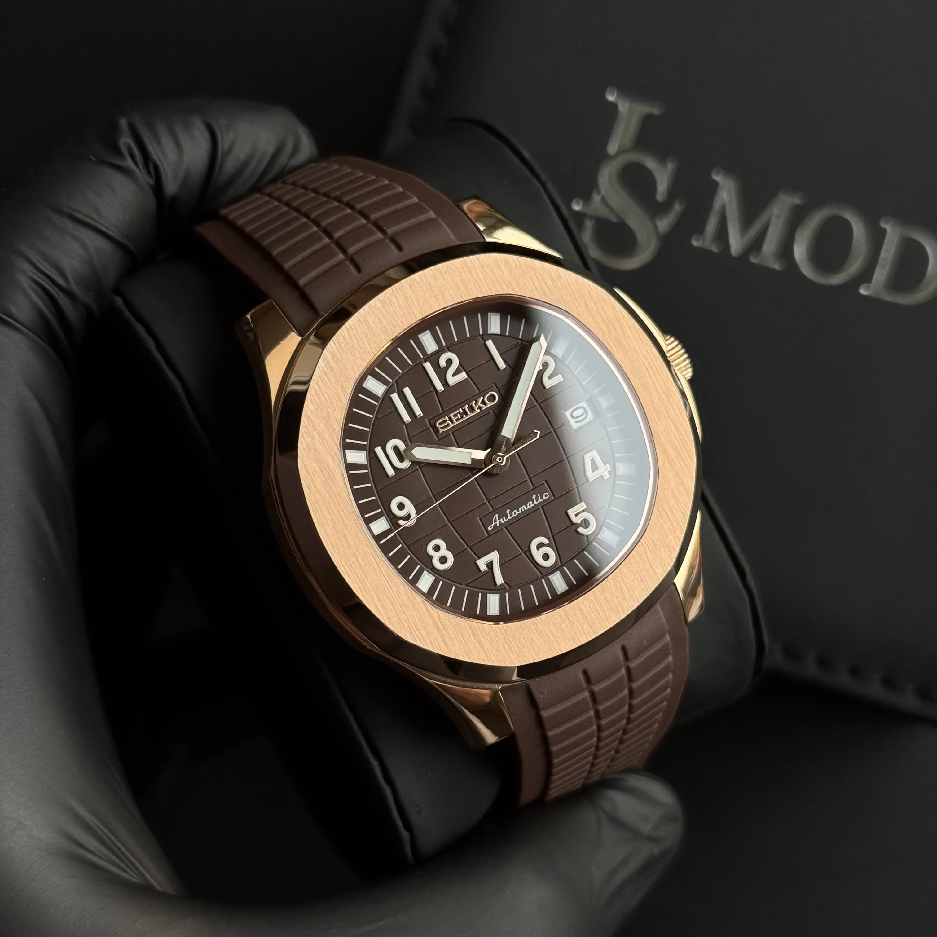 SeikoMod Aquanaut Rose Gold