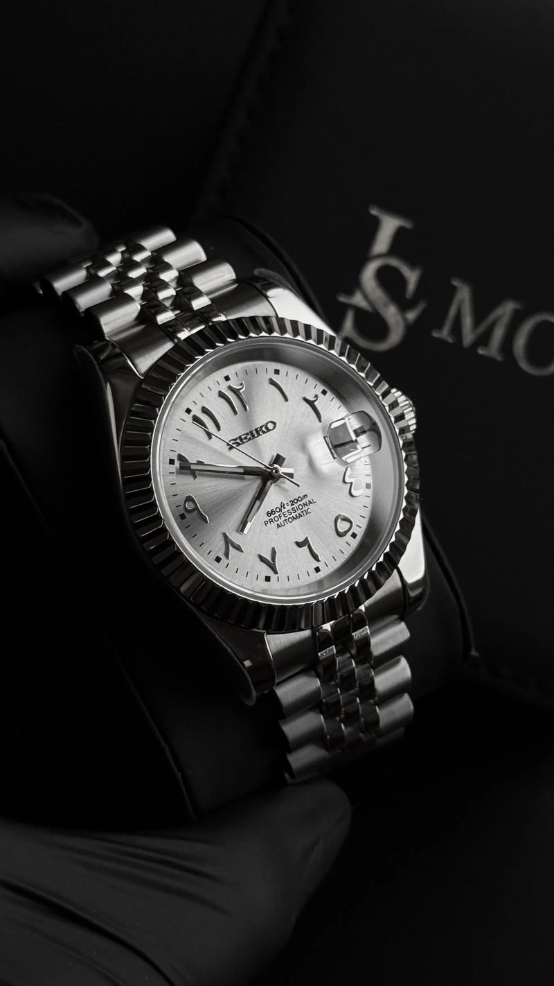 SeikoMod Arabic Dial - Blanc