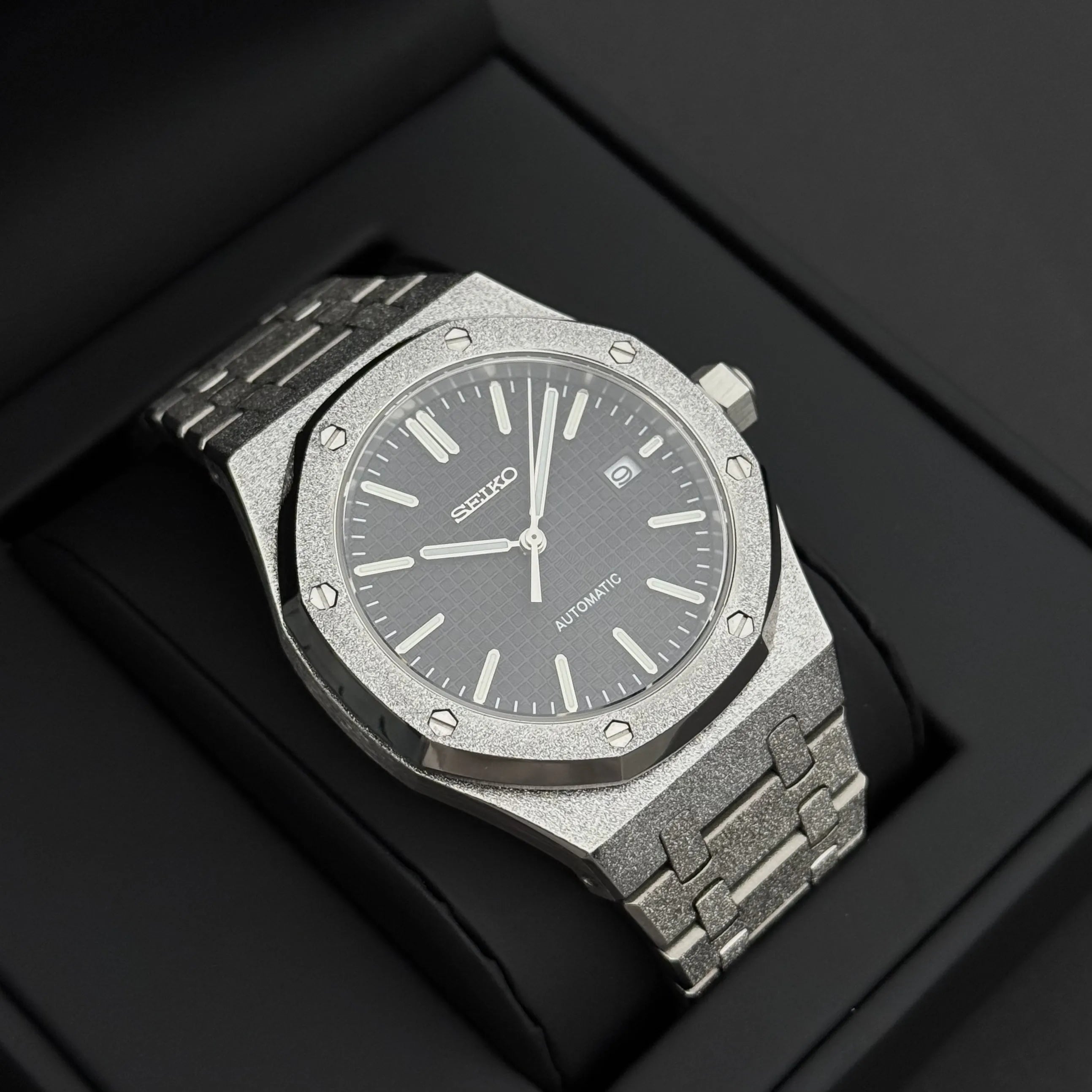 SeikoMod Royal Oak Frosted Metal