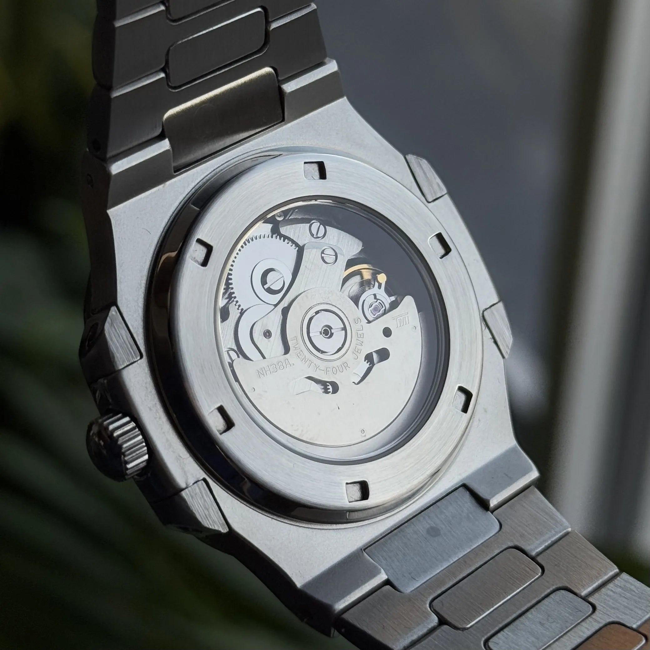 SeikoMod Nautilus Skeleton Bleu marine