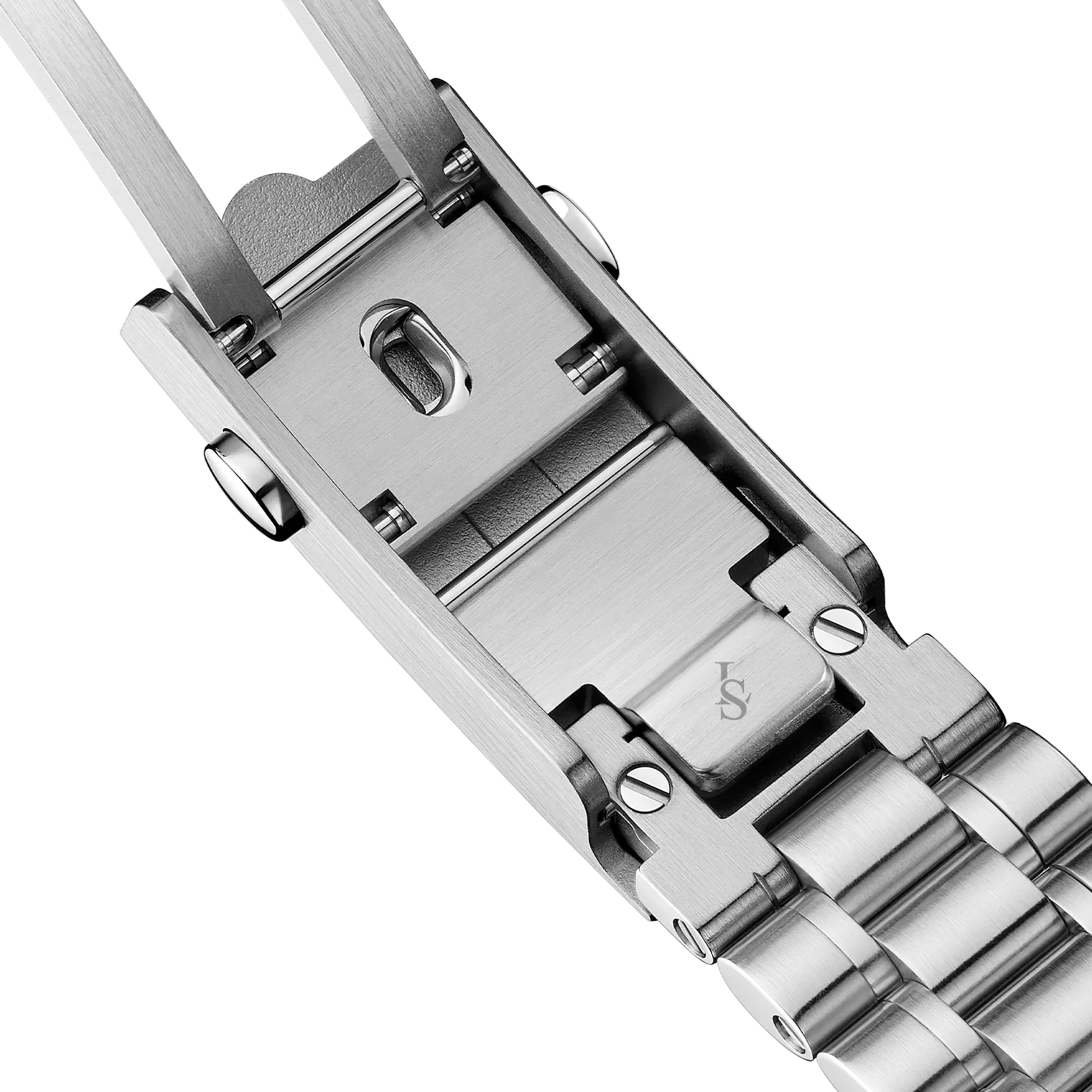 Fermoir déployant en acier brossé de la SeikoMod Speedmaster
