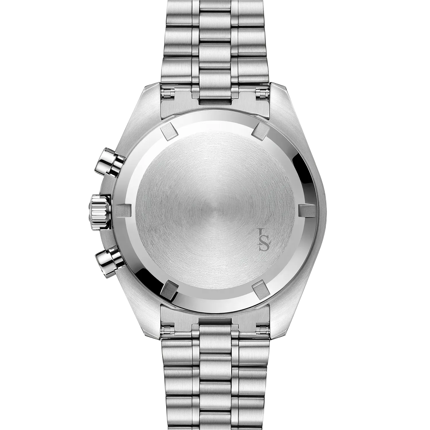Fond de boîtier plein en acier inoxydable 316L de la SeikoMod Speedmaster cachant le mouvement VK63