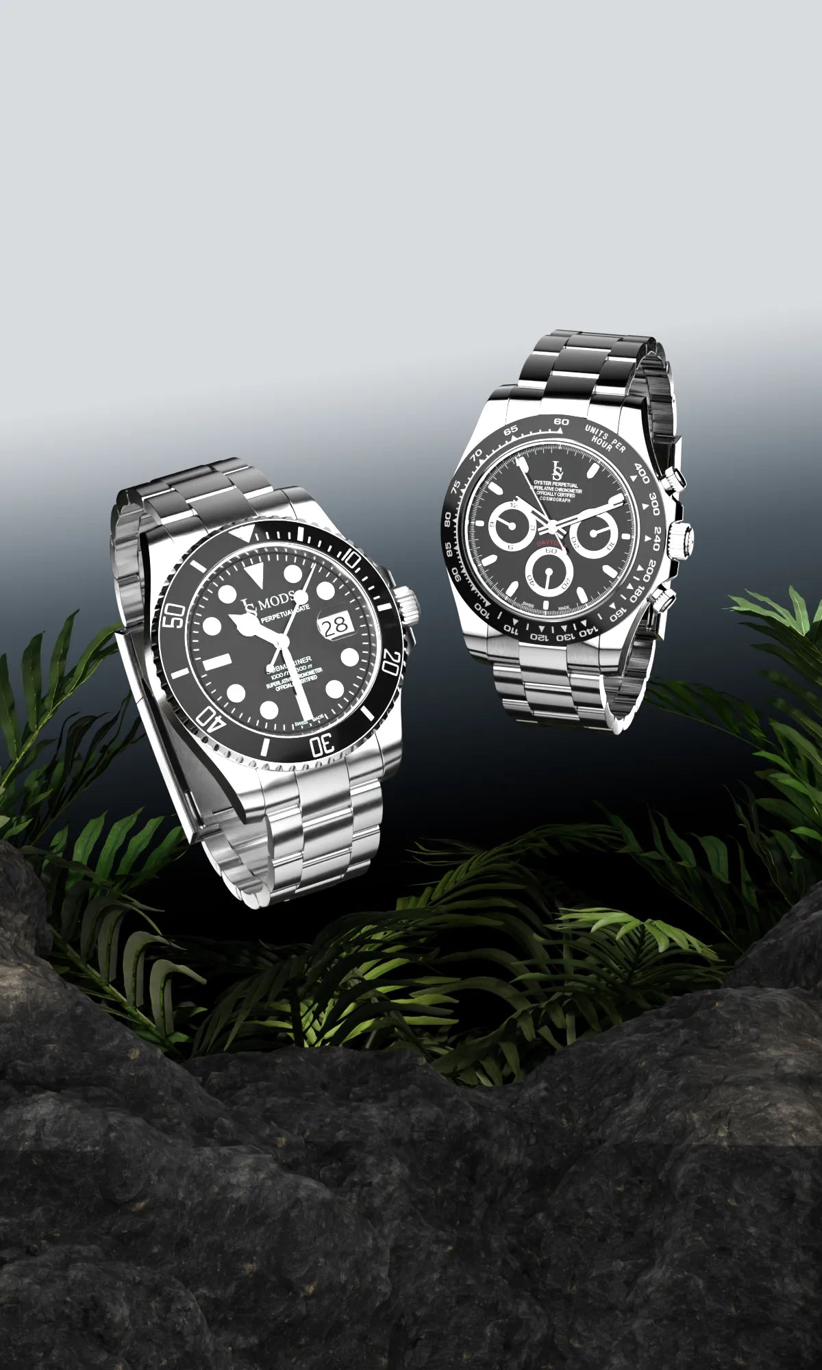 Bannière version mobile mettant en lumière des montres Seiko Mod personnalisées