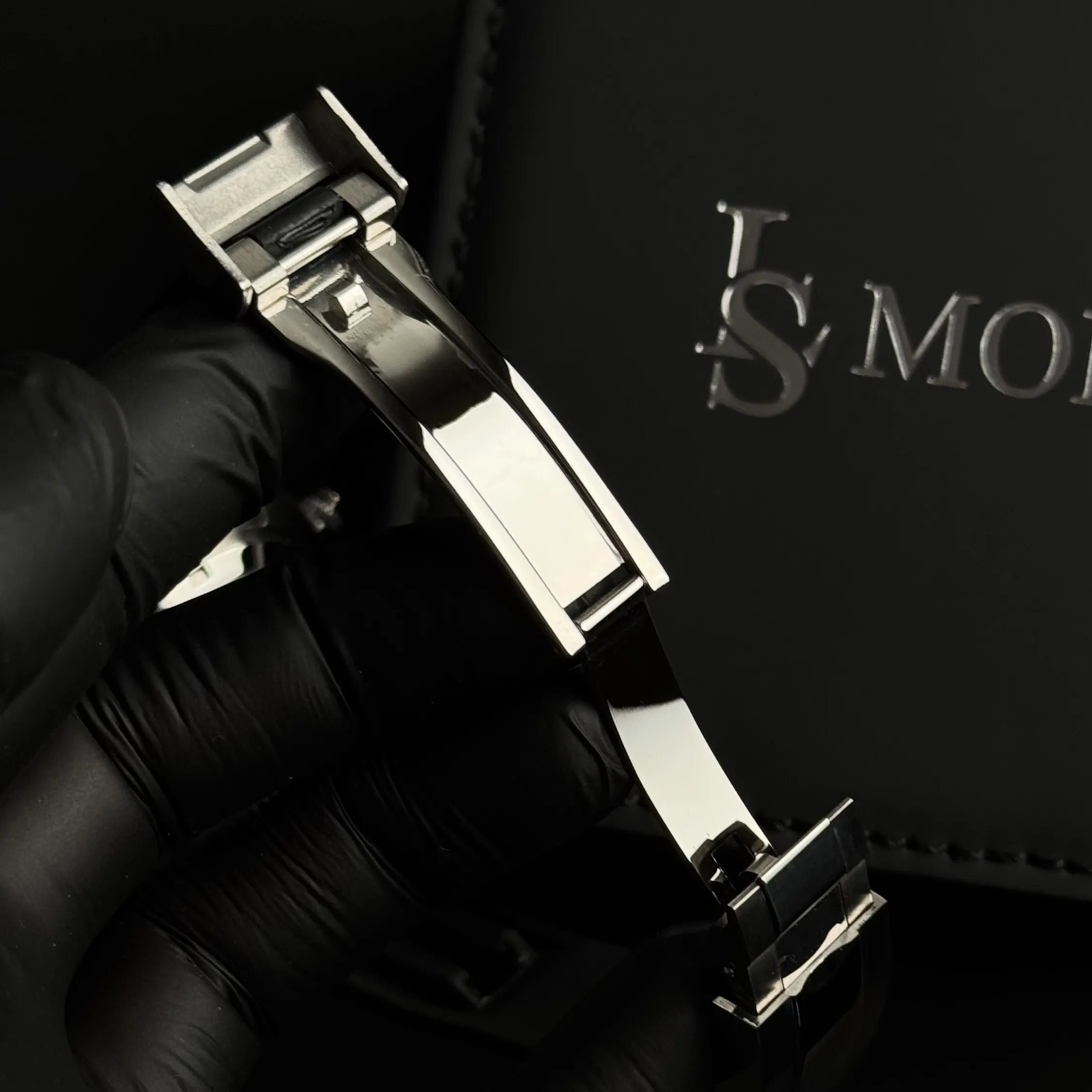 Seiko Mod Daytona Oysterflex détail boucle déployante