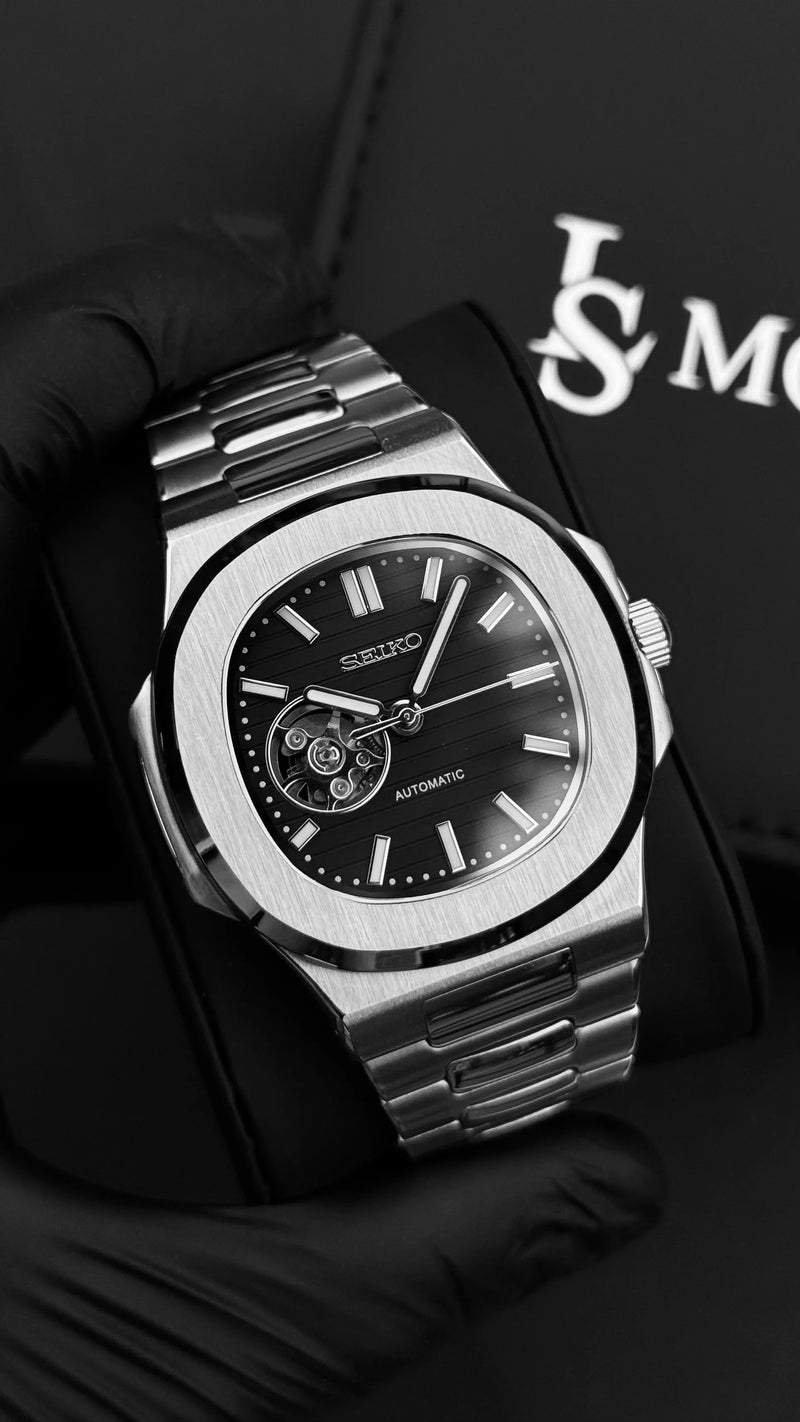 SeikoMod Nautilus Squelette - Noir