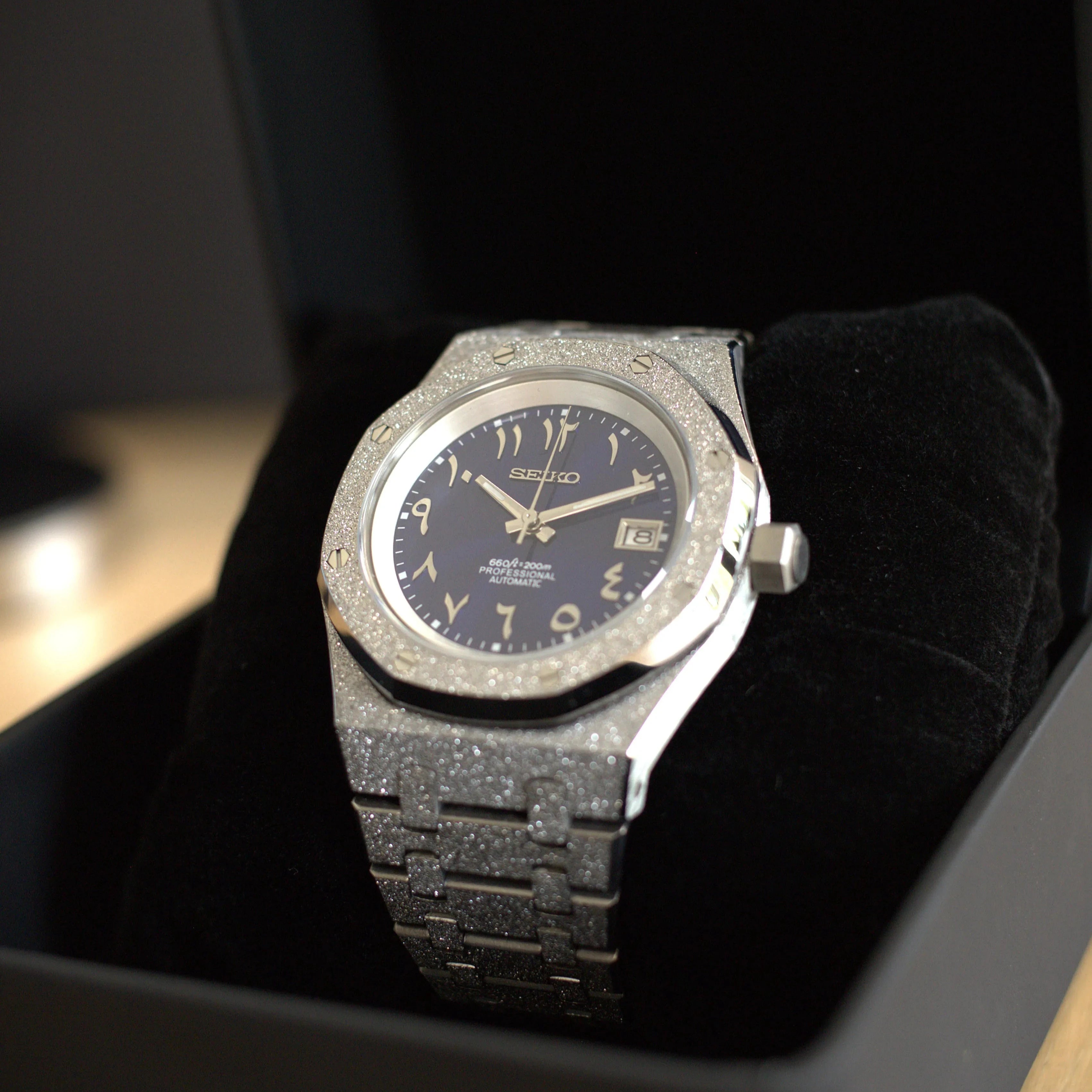 SeikoMod Royal Oak Frosted Metal