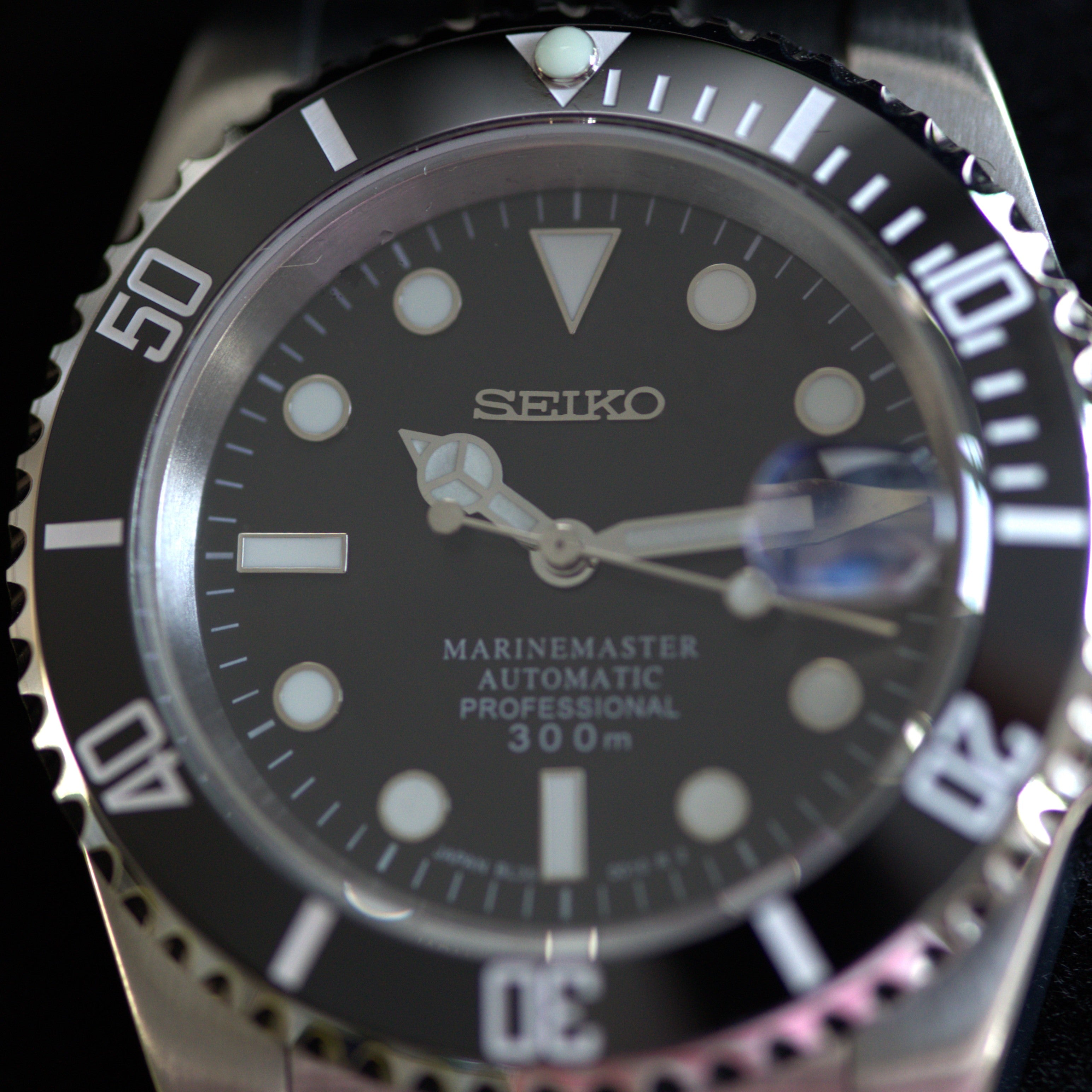 SeikoMod Marine Master Automatic - Noire